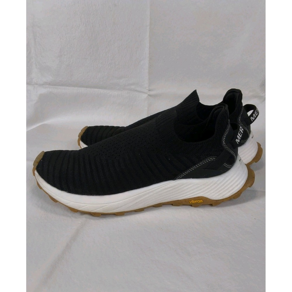 Merrell Embark Moc Black Slip On Knit Sneakers Womens Size 8.5 Vibram FloatPro - Picture 7 of 8